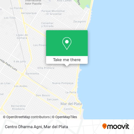 Centro Dharma Agni map