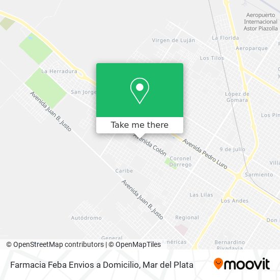Farmacia Feba Envios a Domicilio map