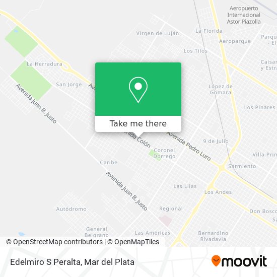 Mapa de Edelmiro S Peralta