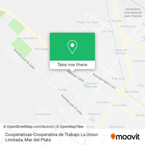 Mapa de Cooperativas-Cooperativa de Trabajo La Union Limitada