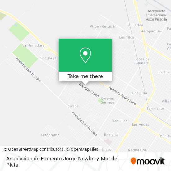 Asociacion de Fomento Jorge Newbery map