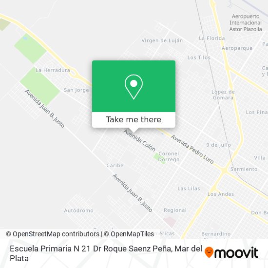 Escuela Primaria N 21 Dr Roque Saenz Peña map