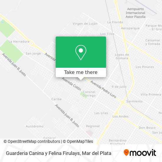 Guarderia Canina y Felina Firulays map