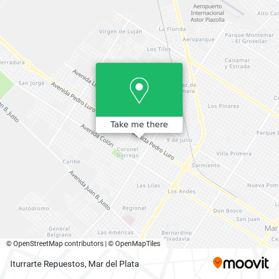 Iturrarte Repuestos map