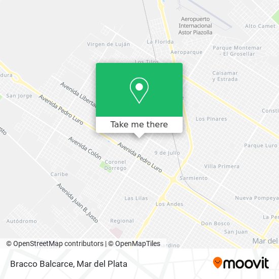 Bracco Balcarce map