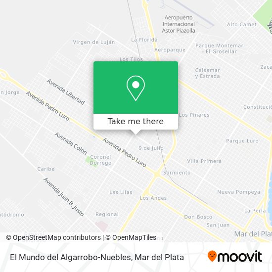 El Mundo del Algarrobo-Nuebles map