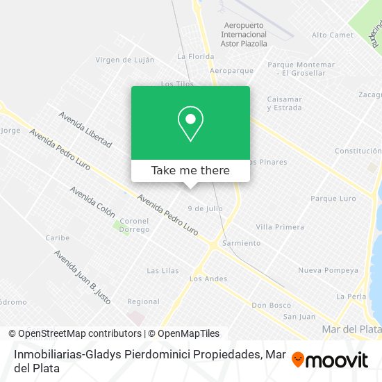 Mapa de Inmobiliarias-Gladys Pierdominici Propiedades
