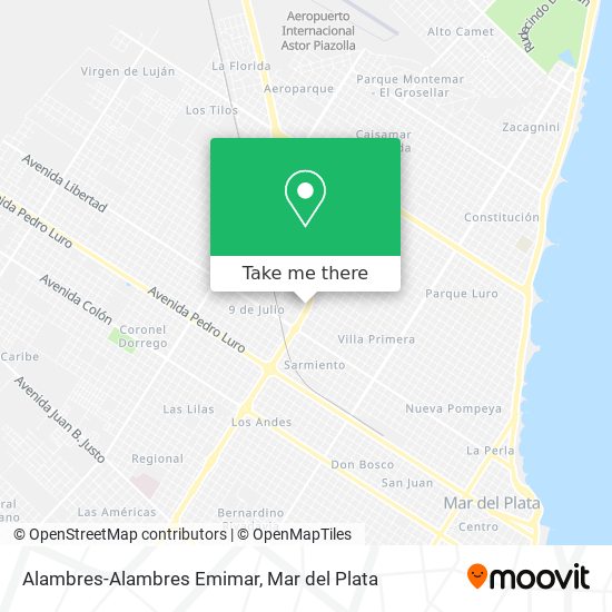 Alambres-Alambres Emimar map