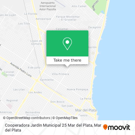 Cooperadora Jardín Municipal 25 Mar del Plata map