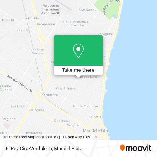 Mapa de El Rey Ciro-Verdulería