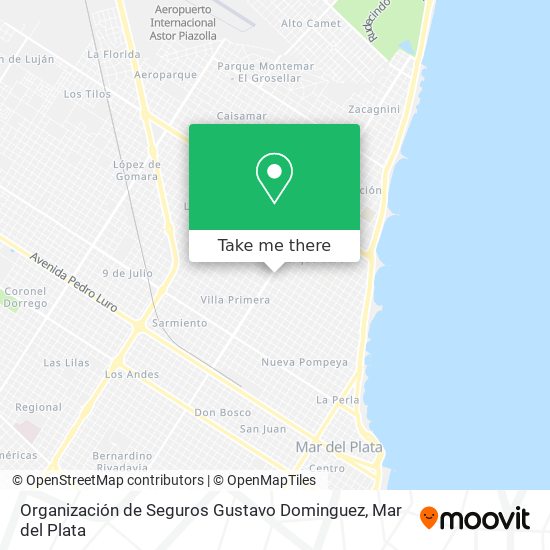Organización de Seguros Gustavo Dominguez map