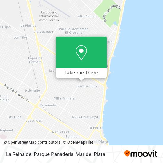 La Reina del Parque Panaderia map