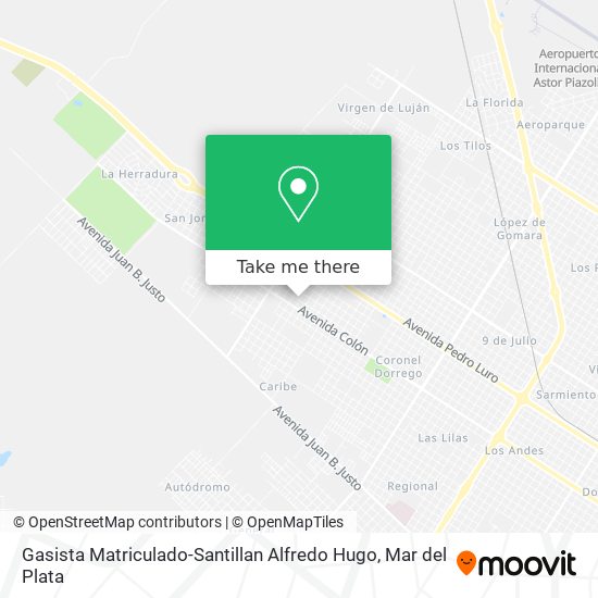 Gasista Matriculado-Santillan Alfredo Hugo map