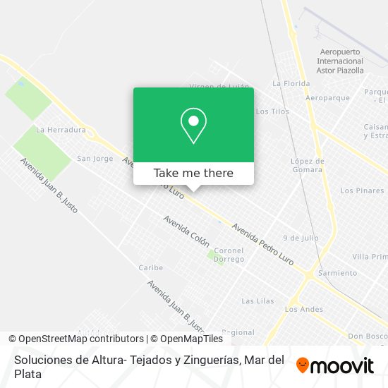 Soluciones de Altura- Tejados y Zinguerías map