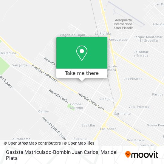 Gasista Matriculado-Bombin Juan Carlos map
