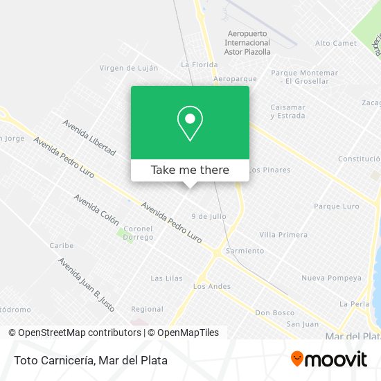 Mapa de Toto Carnicería
