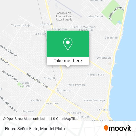 Fletes Señor Flete map