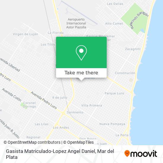 Mapa de Gasista Matriculado-Lopez Angel Daniel