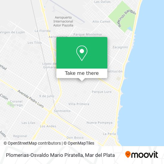 Plomerias-Osvaldo Mario Piratella map