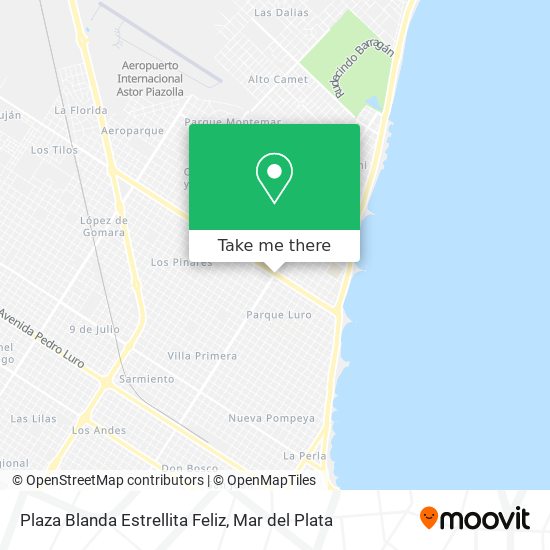 Plaza Blanda Estrellita Feliz map