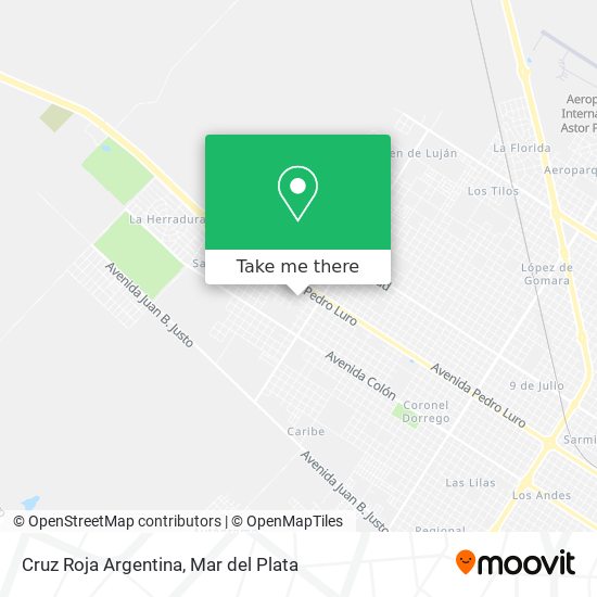 Cruz Roja Argentina map