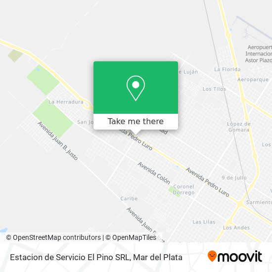 Estacion de Servicio El Pino SRL map