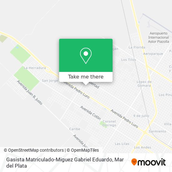 Gasista Matriculado-Miguez Gabriel Eduardo map