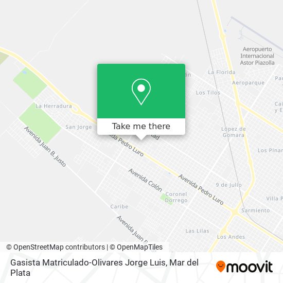 Mapa de Gasista Matriculado-Olivares Jorge Luis