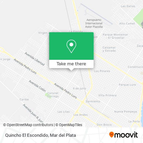 Quincho El Escondido map
