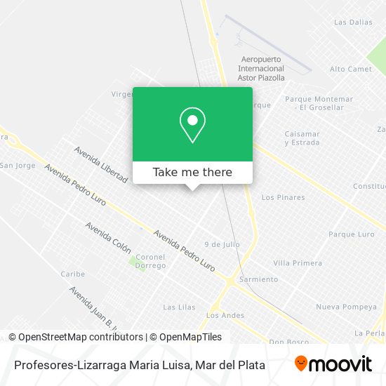 Profesores-Lizarraga Maria Luisa map