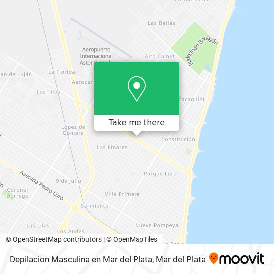 Mapa de Depilacion Masculina en Mar del Plata