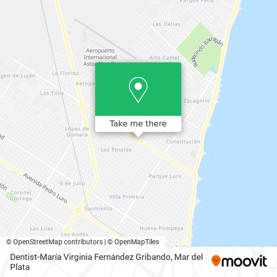 Dentist-María Virginia Fernández Gribando map