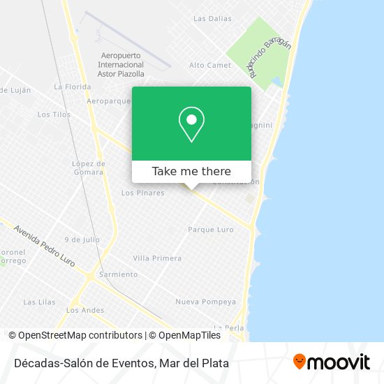 Décadas-Salón de Eventos map