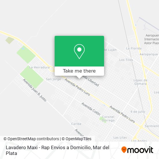 Lavadero Maxi - Rap Envios a Domicilio map