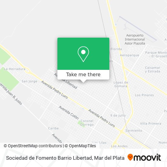 Mapa de Sociedad de Fomento Barrio Libertad