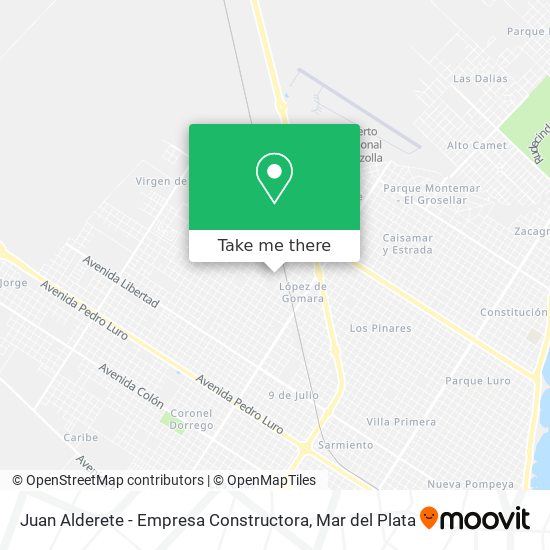 Juan Alderete - Empresa Constructora map