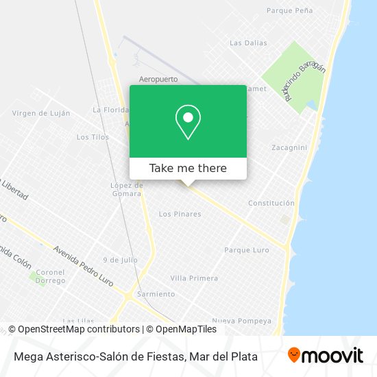 Mega Asterisco-Salón de Fiestas map