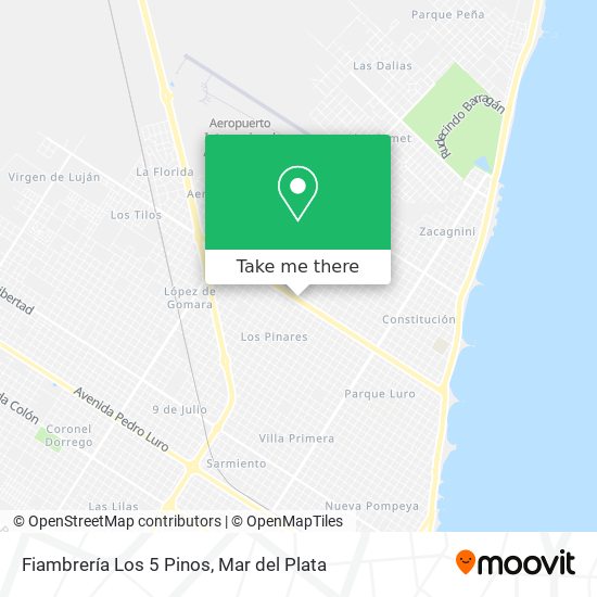 Fiambrería Los 5 Pinos map