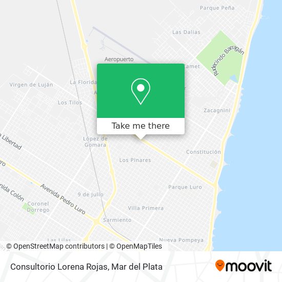 Mapa de Consultorio Lorena Rojas