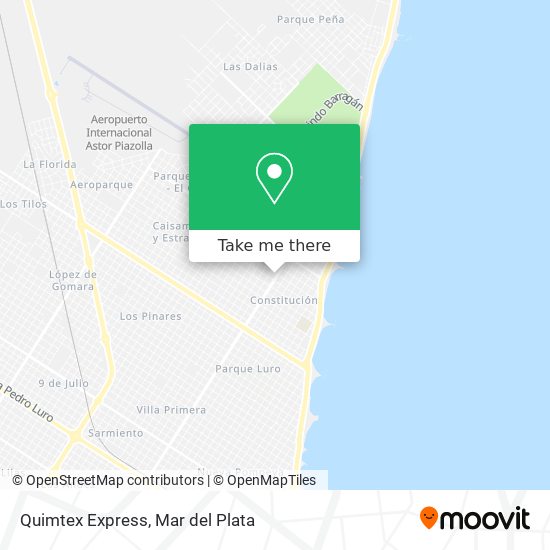 Quimtex Express map