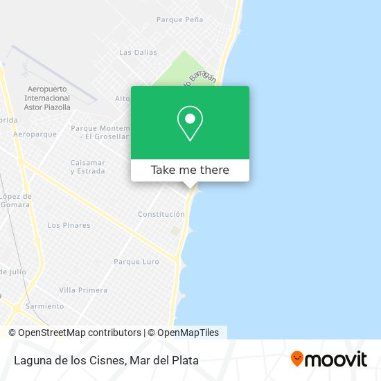 Mapa de Laguna de los Cisnes