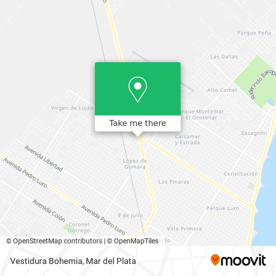 Mapa de Vestidura Bohemia