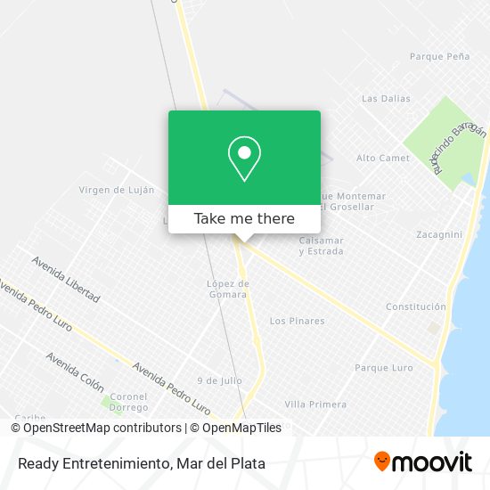 Ready Entretenimiento map