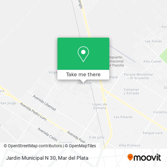 Mapa de Jardin Municipal N 30
