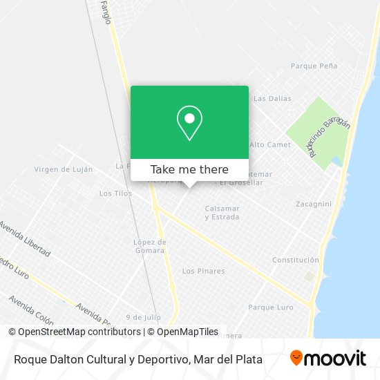 Mapa de Roque Dalton Cultural y Deportivo