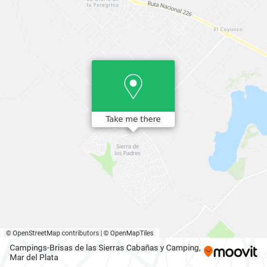 Campings-Brisas de las Sierras Cabañas y Camping map