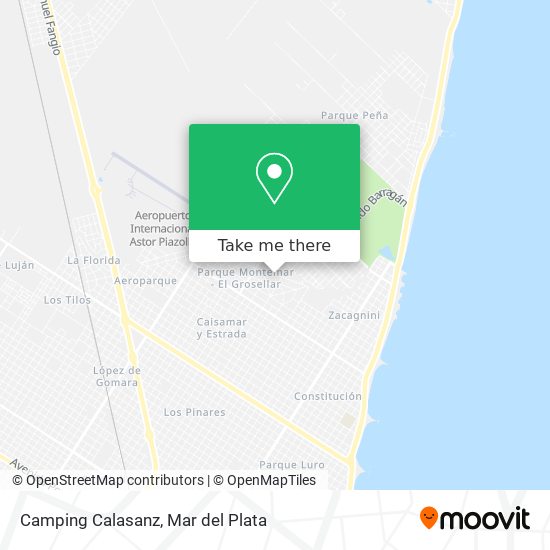 Mapa de Camping Calasanz