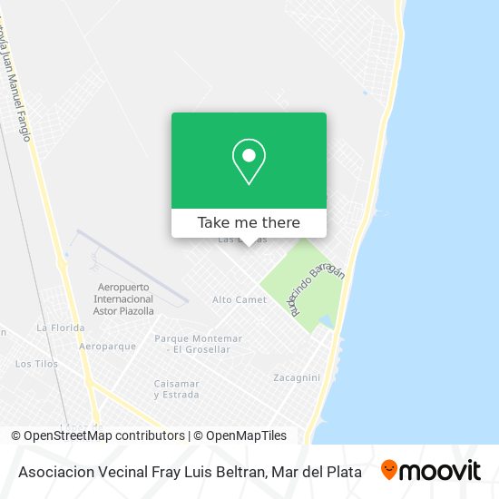 Asociacion Vecinal Fray Luis Beltran map