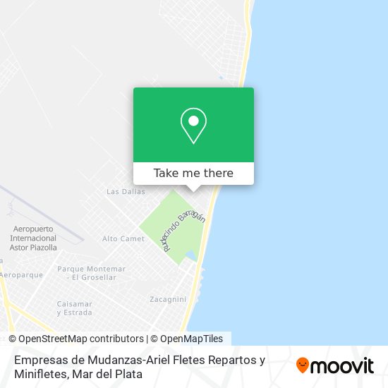 Empresas de Mudanzas-Ariel Fletes Repartos y Minifletes map
