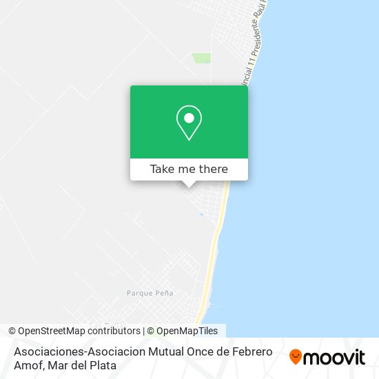 Asociaciones-Asociacion Mutual Once de Febrero Amof map